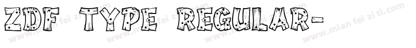 ZDF Type Regular字体转换